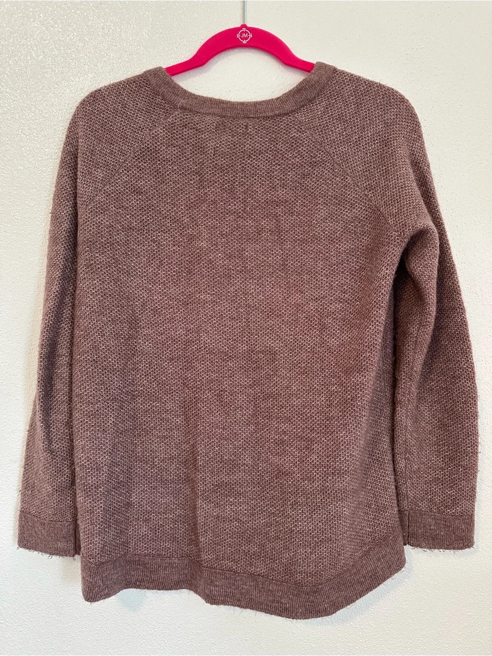 Abercrombie & Fitch Mauve Crewneck Sweater with Zip Detail size S